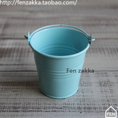 FEN ZAKKA 杂货 小铁桶(天蓝色)