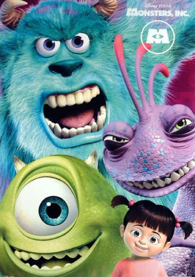 【怪兽电力公司 Monsters, Inc.(2001)】笑的能量比惊叫大十倍。