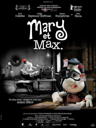 【玛丽和马克思 Mary and Max(2009)】上帝给予了我们，我们的亲人，让我们能够选择自己的朋友。★★★★