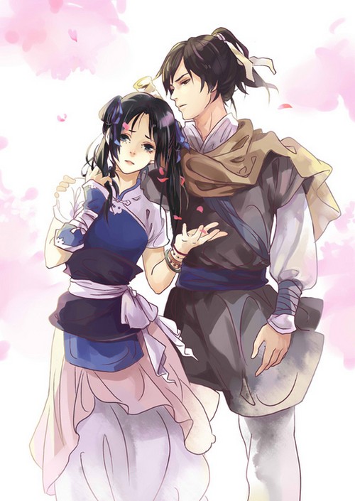 他终于微笑着向她微微一点头。但是他实在不知道说什么好，再也找不出一句话来，脑子里空得像洗过了一样。两个人默默相对，只觉得那似水流年在那里滔滔地流着。