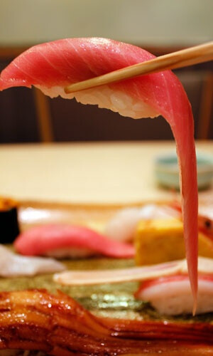 Maguro ChuToro, Medium Fatty Tuna at &quot;Midori Shishi&quot; (Tokyo, Japan)