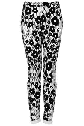 Daisy Spot Flock Treggings