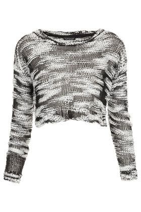 Knitted Slubby Crop Jumper