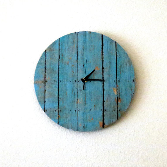 Cottage Chic Clock, Decor and Housewares, Wall Clock, Home and Living, Shabby Chic, Unique Clock, Unique Gift