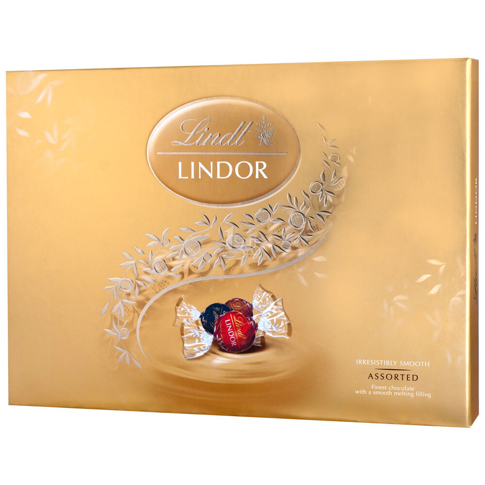 Lindt瑞士莲 软心精选巧克力 168g 14粒装礼盒 瑞士进口