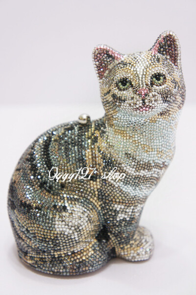 JUDITH LEIBER Swarovski 水钻猫咪手包