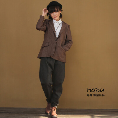 加厚文艺小脚垮裤休闲吊档显瘦长裤哈伦裤