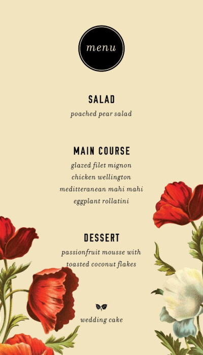 menu.