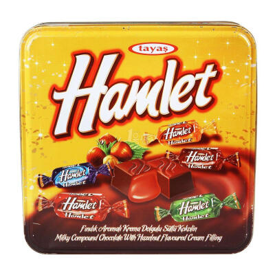 哈曼莉 榛子味夹心代可可脂巧克力(黄罐)700g/盒(土耳其)