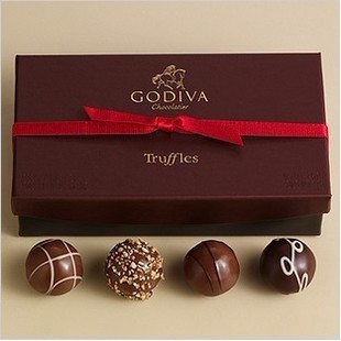 情人节礼物 特价比利时GODIVA高迪瓦松露巧克力礼盒8颗