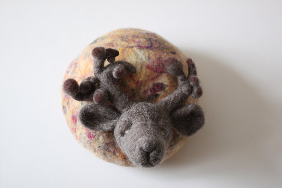 kreuzzz作品-Moonlight - OOAK wearable art wool felt hat