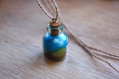 kreuzzz作品-Sky, Cloud and Grassland - Pendant - Necklace Charm