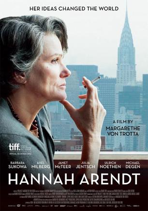 汉娜·阿伦特 Hannah Arendt The great Barbara Sukowa stars in Margarethe von Trotta's fascinating biography of the influential philosopher and political theorist, whose reporting on the 1961 trial of ex-Nazi Adolf Eichmann led to her famous concept of the banality of evil.