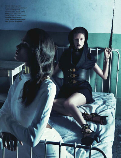 Julia Frauche & Daniela Braga by Sebastian Kim - Givenchy & Loewe s/s 2013