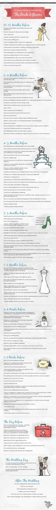 12 month wedding planning checklist