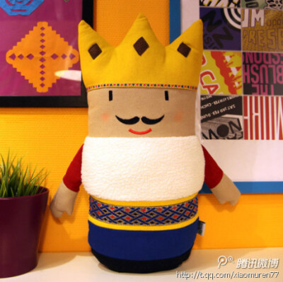 你是我的王/国王/皇帝 创意布艺玩偶/靠垫抱枕 链接：http://url.cn/Cosz5J