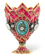 Zarfle the Garthok: The $ 200,000 Coffee Clutch - A Magnificent Swiss Gold, Ruby, Diamond and Enamel Zarft - Geneva - c. 1840 - @Mlle