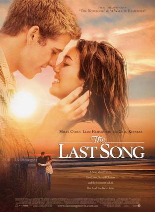 最后一支歌 The Last Song The Last SongMiley Cyrus主演，迪士尼出品，根据畅销小说家尼古拉斯·斯帕克斯(代表作品《恋恋笔记本》、《瓶中信》)的同名小说改编的，讲述了一位反叛的女孩被送到疏远的父亲那里度暑假，…