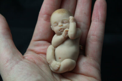 Miniature Clay baby(收集自trilliants的Etsy店)