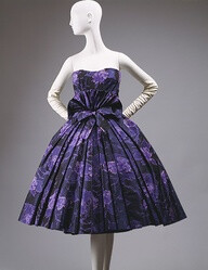 Christian Dior taffeta New Look cocktail dress, F/W 1956 #1950s