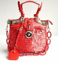 #Versace Red Handbag