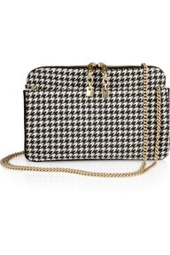 Chloé | Lucy houndstooth tweed clutch | NET-A-PORTER.COM