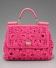 Dolce and Gabbana crochet handbag