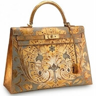 Golden Hermes bag