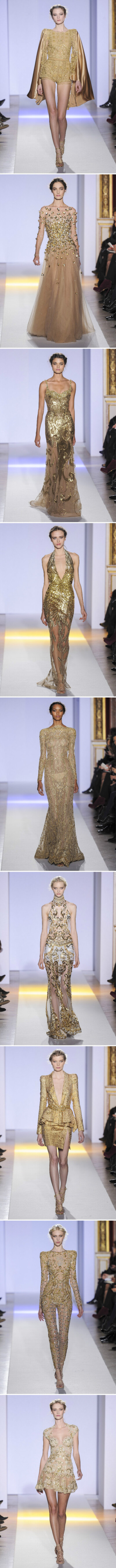 #Zuhair Murad Haute Couture SS 2013#Part I【这一季也是金灿灿的女神风