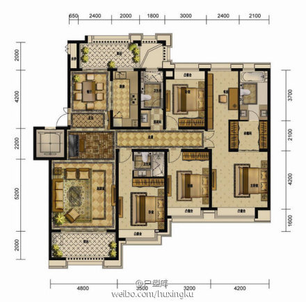 合肥，绿地乔治庄园，电梯洋房，1梯2户，5房2厅3卫，建筑面积约187平方米。【