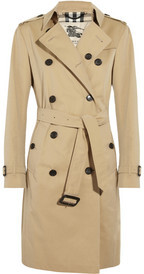 Burberry London Cotton-twill long-length trench coat