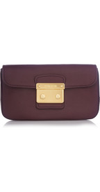 Miu Miu Madras leather clutch