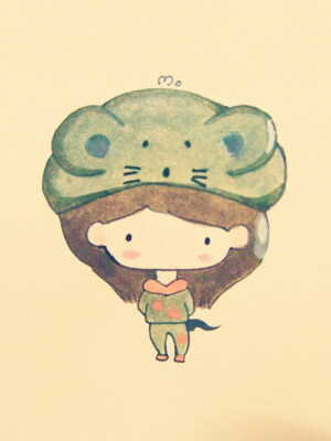 豆豆眼之十二生肖系列•鼠「默默手绘」