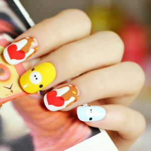 超有爱的熊熊  美甲贴片