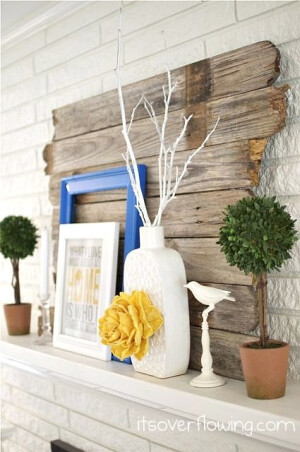 colorful mantel