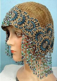 c. 1920's Beaded Flapper Headdress