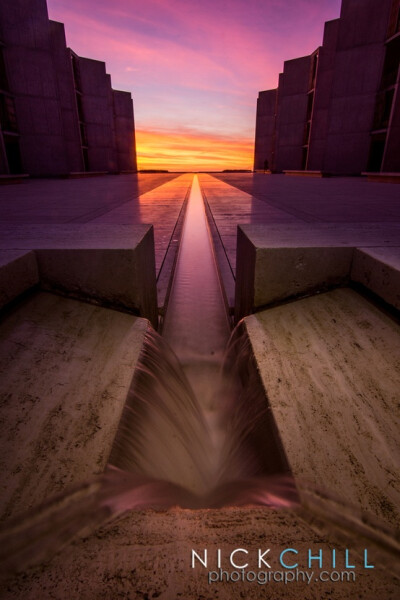 &quot;The Violet Path&quot; - Sunset at the Salk Institute in La Jolla, CA