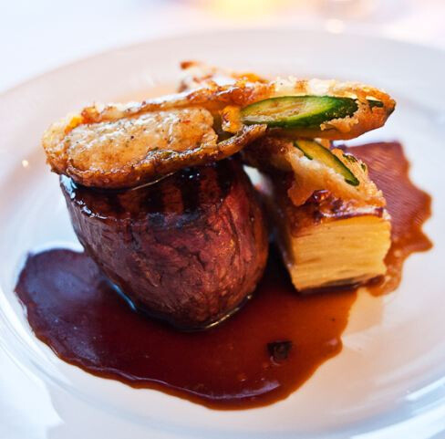 Fillet Steak with Potato Gratin