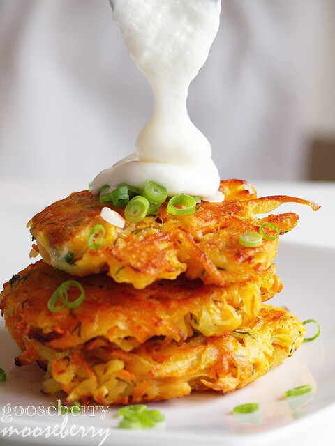 Healthy Yam and Potato Pancakes