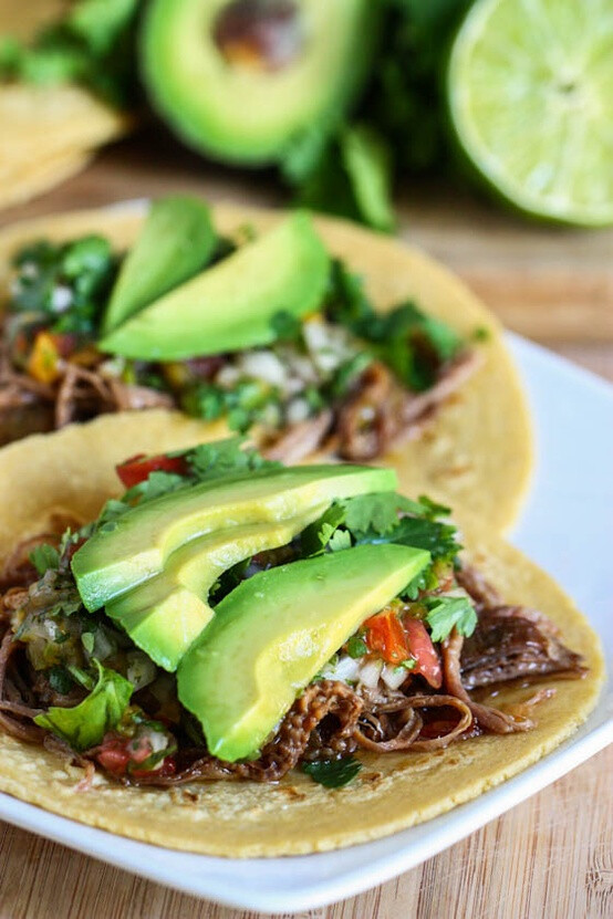 Crock pot beef carnitas.