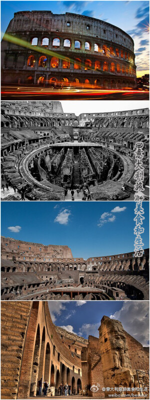 罗马斗兽场，亦译作罗马大角斗场、罗马竞技场、罗马圆形竞技场、科洛西姆、哥罗塞姆，原名弗莱文圆形剧场（Amphitheatrum Flavium），建于公元72至82年间，是古罗马文明的象征。遗址位于意大利首都罗马市中心，它在威尼斯广场的南面，古罗马市场附近。从外观上看，它呈正圆形；俯瞰时，它是椭圆形的。