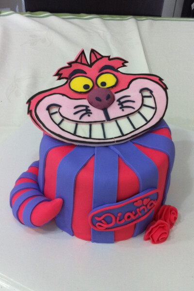 Cheshire cat cake