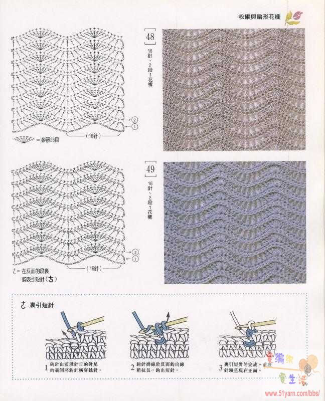 手工 毛线编织 棒针 钩针 编织 图解3