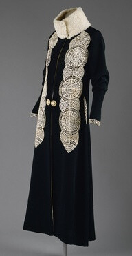 Inspired by historic fashion - Art Deco Coat - c. 1919 - by Paul Poiret (French, 1879–1944).