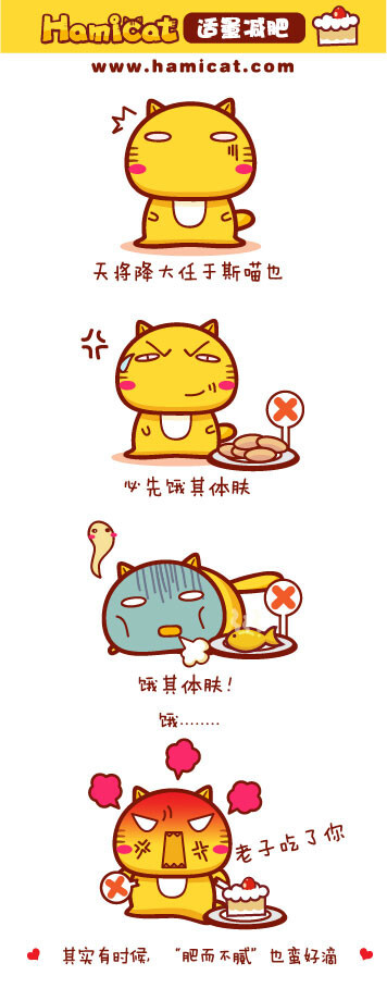 Hamicat哈咪猫漫画-适量减肥 - Hami哈咪 - Hamicat哈咪猫