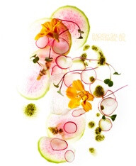 Radish Salad with Basil Oil