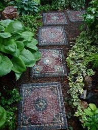 Pretty Stepping Stones for Garden