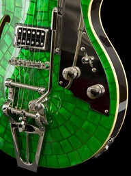 Emerald electric guitar