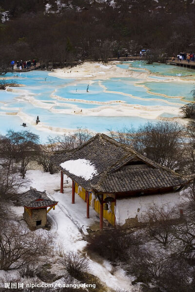 黄龙绝美五彩池（竖）