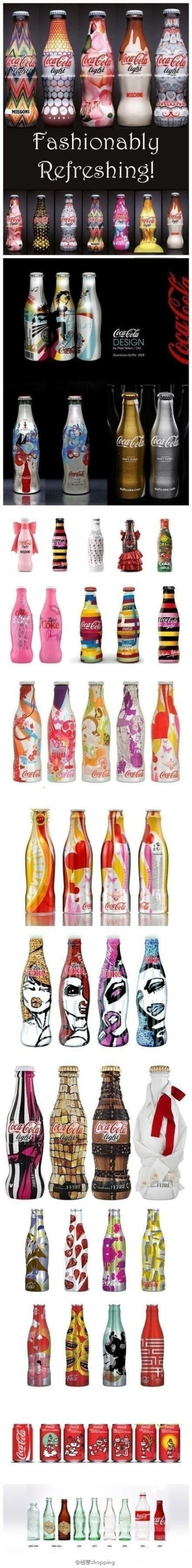 可口可乐的各种创意包装